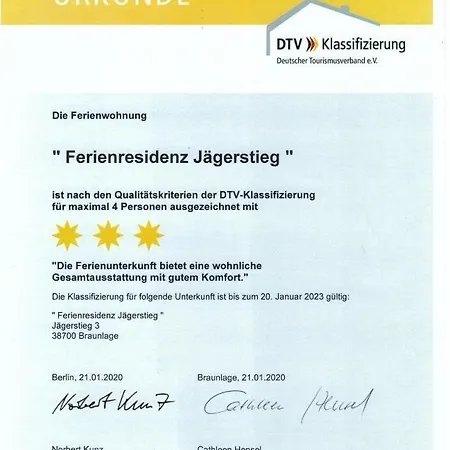 Apartment Ferienresidenz Jaegerstieg / Kruse *